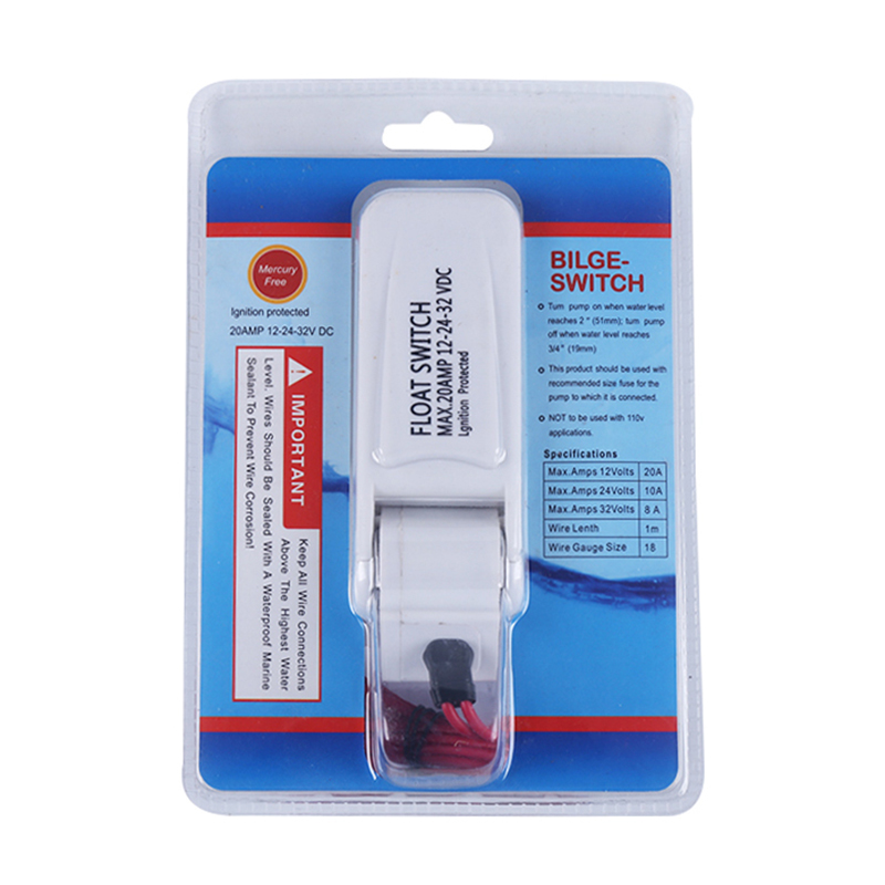 Fishing Boat Bilge Pump - ปั๊มน้ำท้องเรือ 1100GPH 12V พร้อมสวิตช์ลูกลอยอัตโนมัติ ปั๊มน้ำแบบจุ่มสำหรับเรือเดินทะเล U7W6