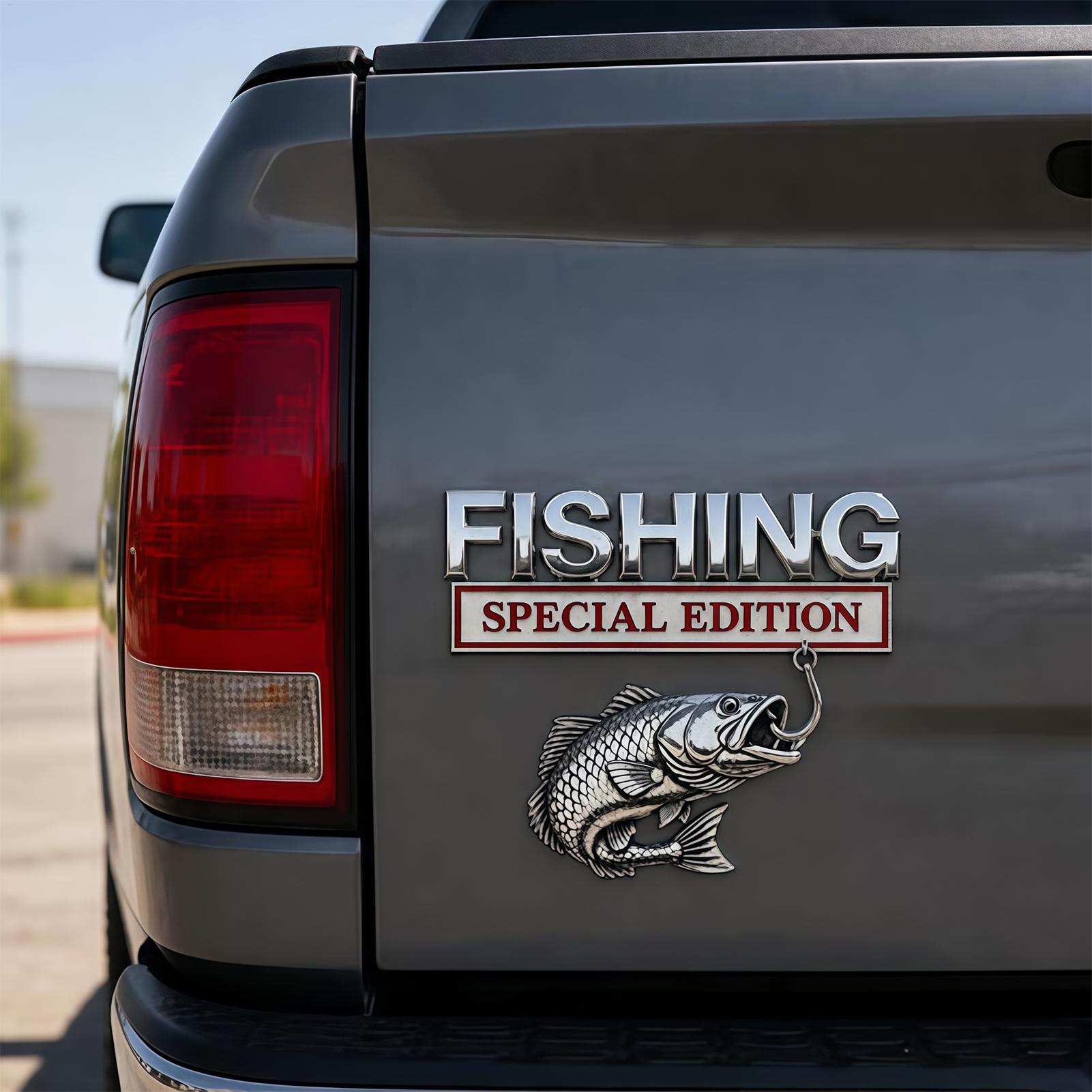Fishing Boat Oar - ตราสัญลักษณ์รถยนต์และป้ายโลหะ รุ่นพิเศษสำหรับตกปลา อุปกรณ์ตกแต่งรถยนต์ สติ๊กเกอร์ติดรถยนต์ สำหรับรถยนต์ SUV