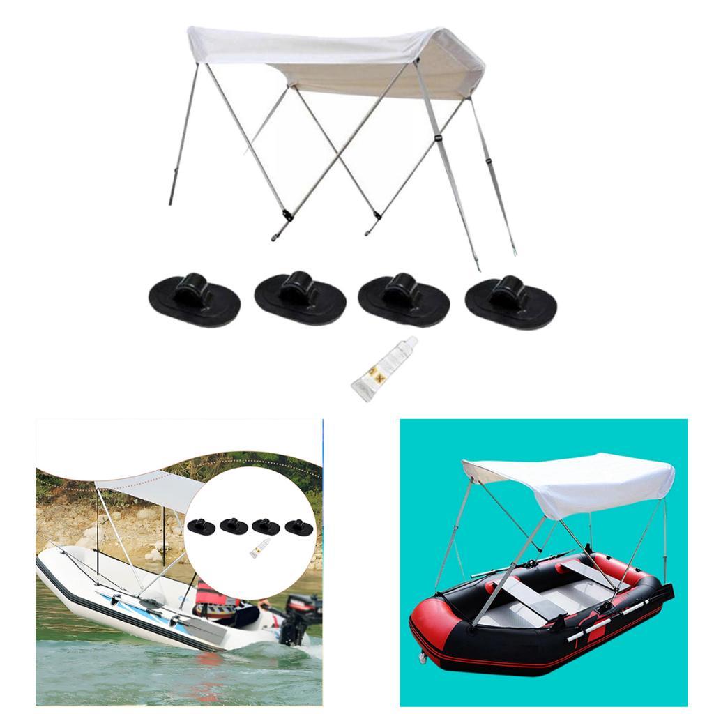 Fishing Boat Aluminum - เต็นท์เรืออลูมิเนียมอัลลอยด์ทนทาน พร้อมร่มกันแดดและที่เก็บของ สำหรับอุปกรณ์ตกปลา พายเรือคายัค เรือแคนู เรือใบ