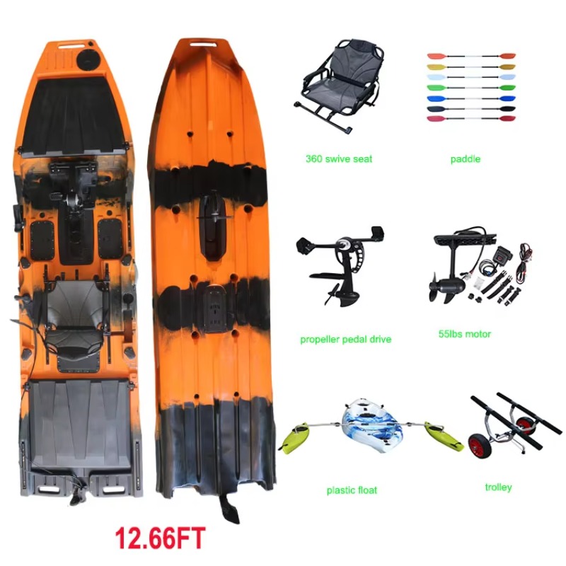 เรือคายัคแบบเดี่ยว Viking 12.6 - Fishing Boat Trolling Motor บทวิจารณ์และราคา