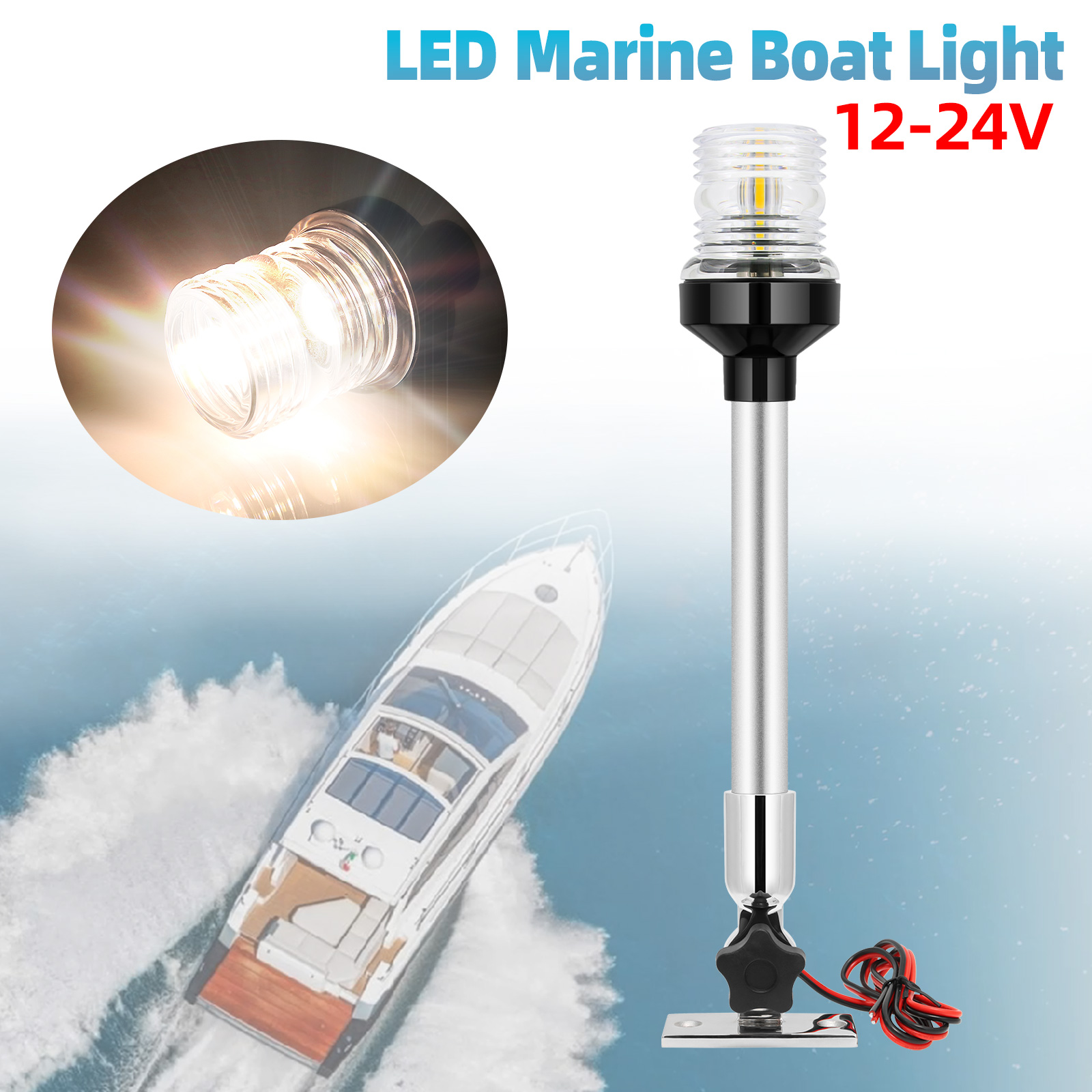 ไฟนำทางเรือ12นิ้ว, ไฟ LED 180ก - Fishing Boat Navigation Light บทวิจารณ์และราคา