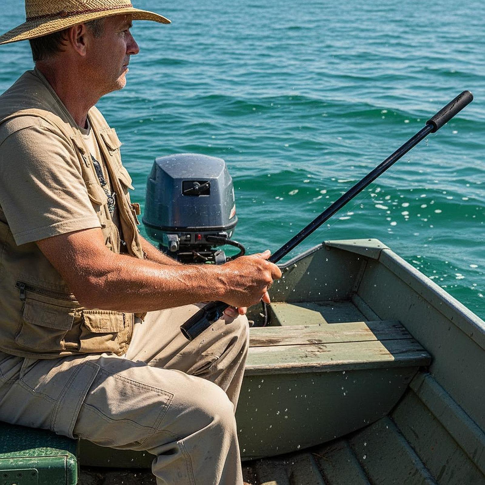 ด้ามจับมอเตอร์ทรอลลิ่งแบบยืดหด - Fishing Boat Trolling Motor บทวิจารณ์และราคา