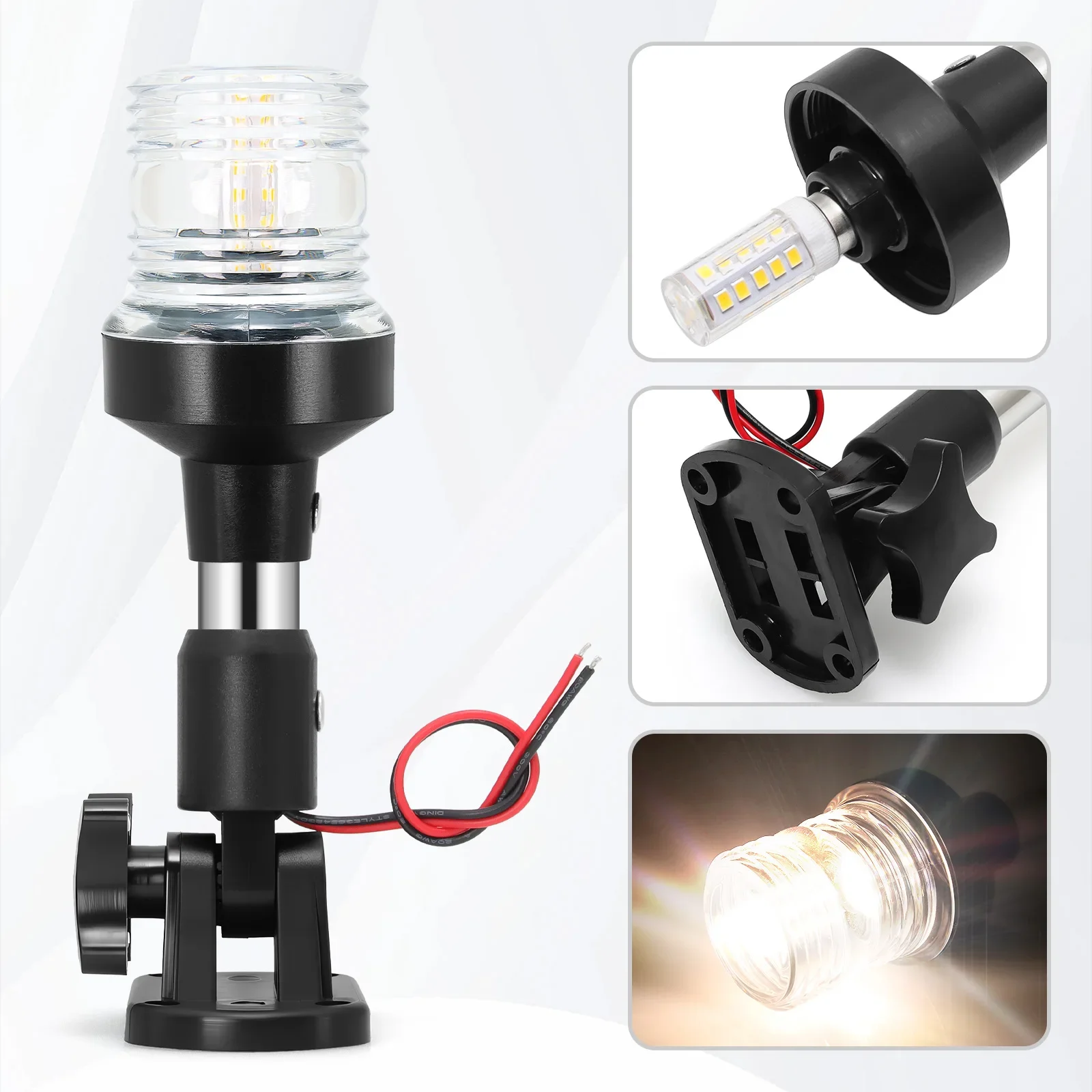 AD 12-24V ไฟ 6 นิ้ว-12 นิ้ว LE - Fishing Boat Paddle บทวิจารณ์และราคา